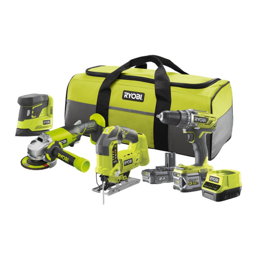 RYOBI - R18CK4B-252S - KIT 4 UTENSILI 18V 