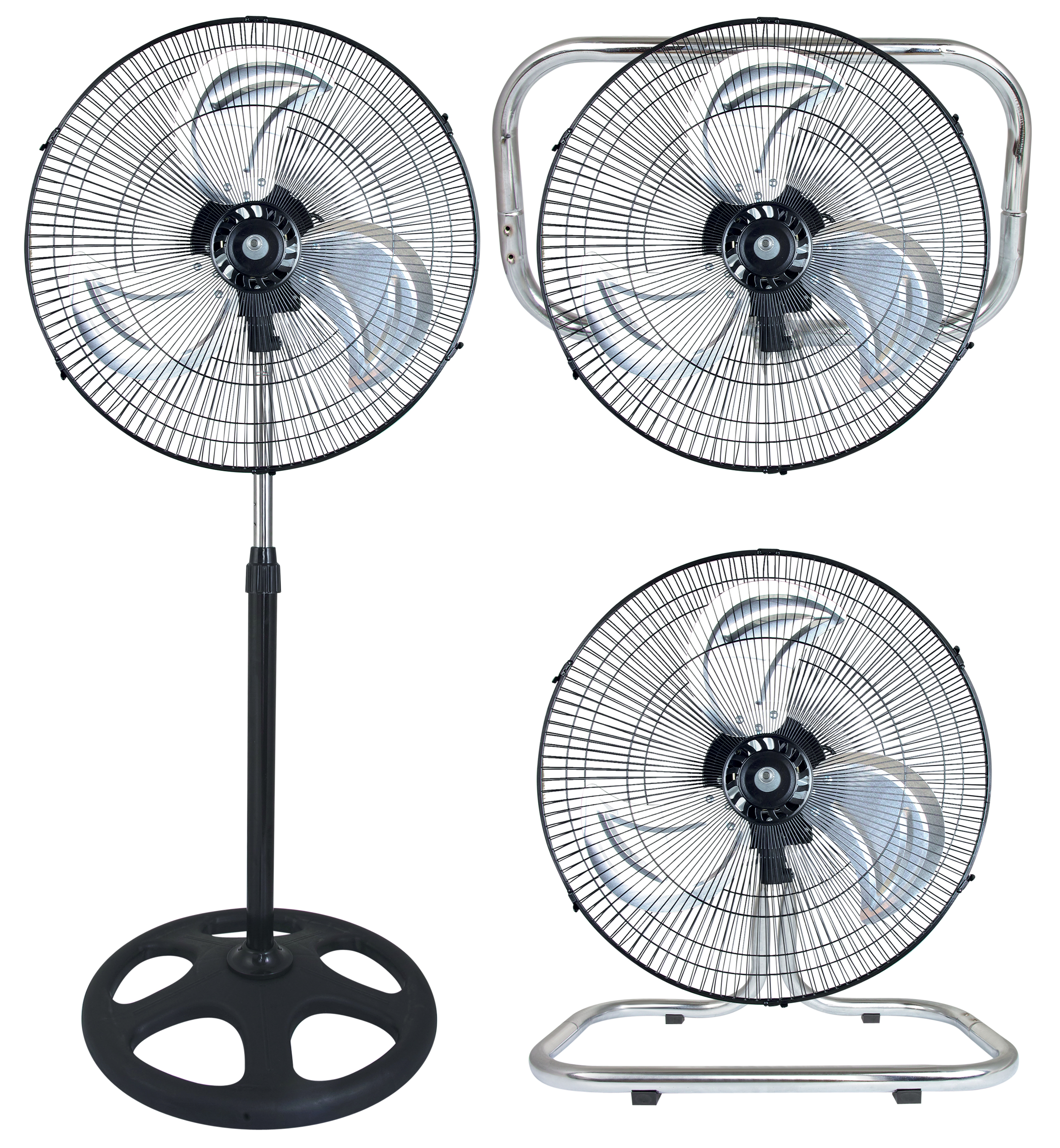 VINCO - Ventilatore 3 in uno piantana - muro - tavolo 45 cm