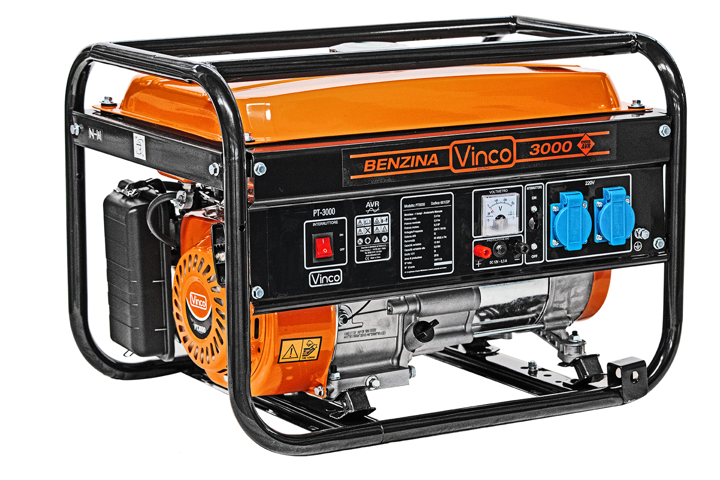 VINCO - 60122 Generatore benzina 2.8 Kw monofase