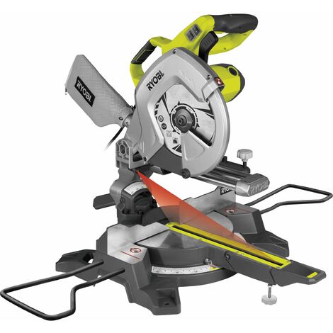 RYOBI - EMS216L Troncatrice radiale 1200W  Lama 216mm TCT 48 denti + guida laser