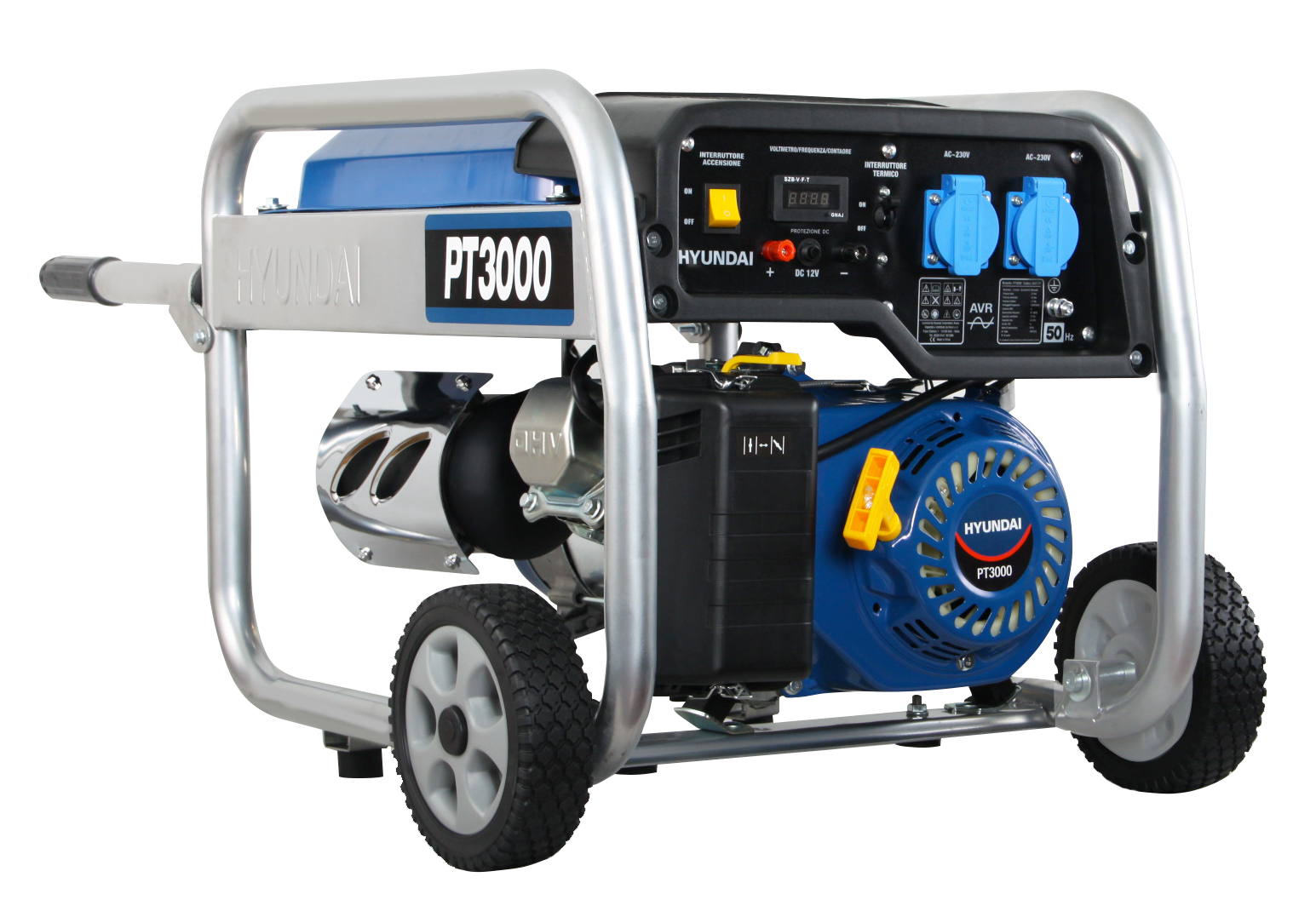 HYUNDAI - 65011 GENERATORE BENZINA 3.0 / 3.5 KW A STRAPPO MONOFASE