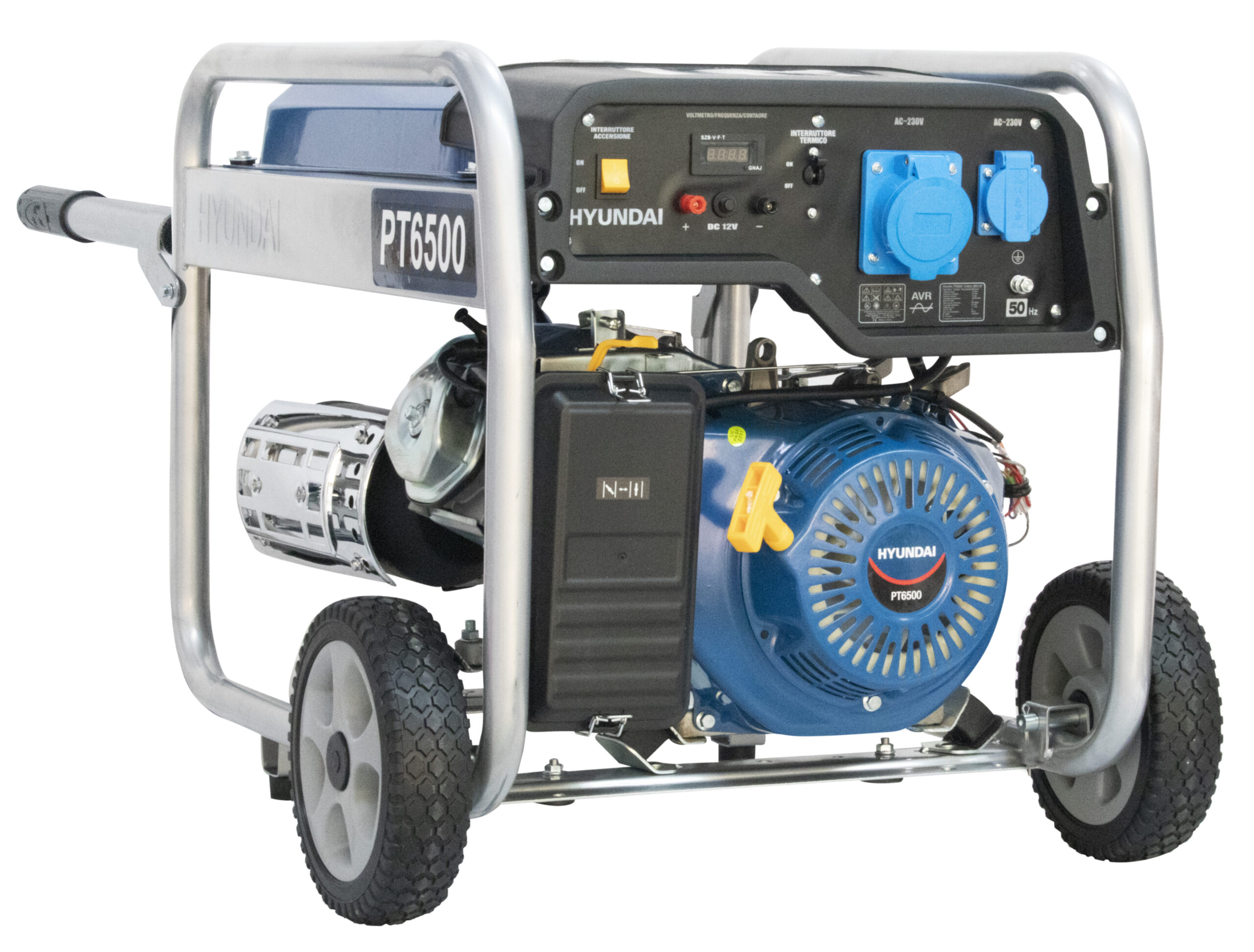 HYUNDAI - 65012 Generatore benzina 5.5 / 5.8 Kw a strappo monofase
