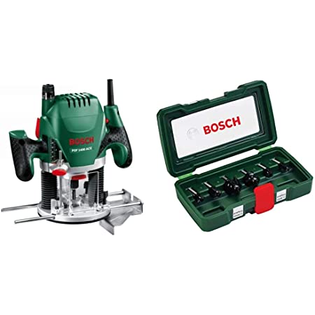 BOSCH - Fresatrice verticale POF 1400 ACE + Set 6 Frese