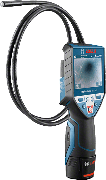 BOSCH- Telecamera di ispezione a batteria GIC 120 C in valigetta L-BOXX con 1 batteria da 1,5 Ah al litio e set di accessori