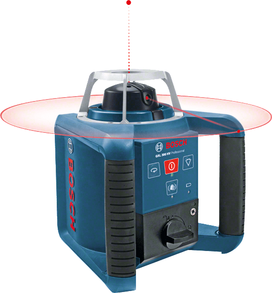 BOSCH- Livella laser rotante GRL 300 HVG (con RC1 e WM4 ma senza ricevitore)