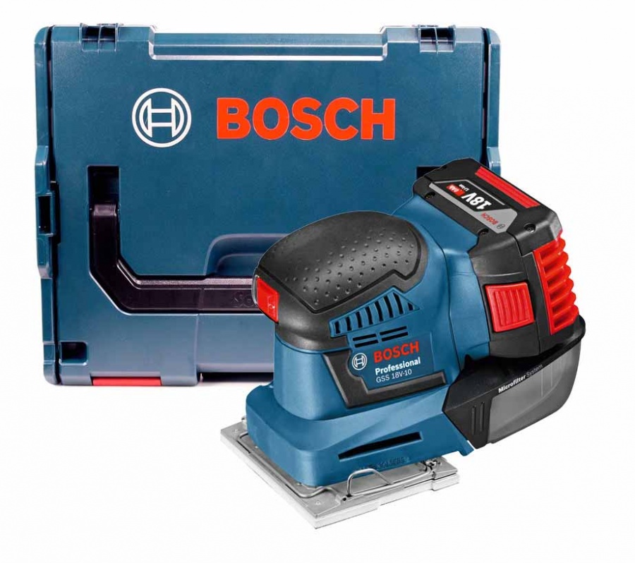 BOSCH- Kit levigatrice GSS 18V-10 