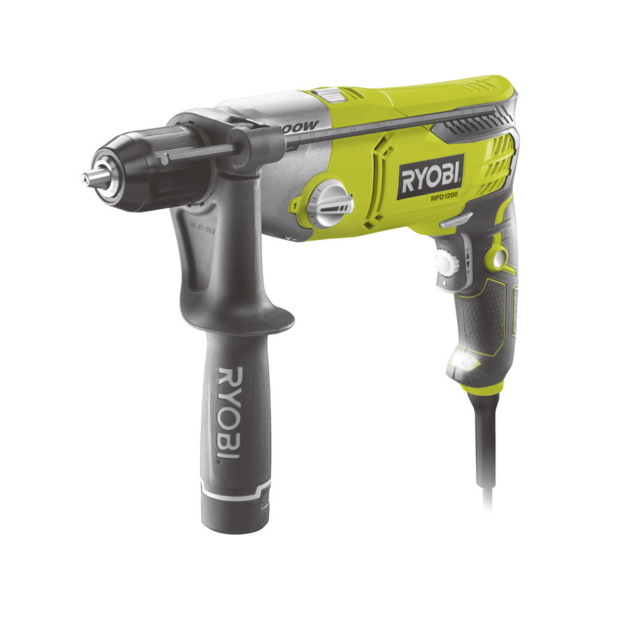 RYOBI- Trapano a percussione 1200 W 2 velocità RPD1200-K