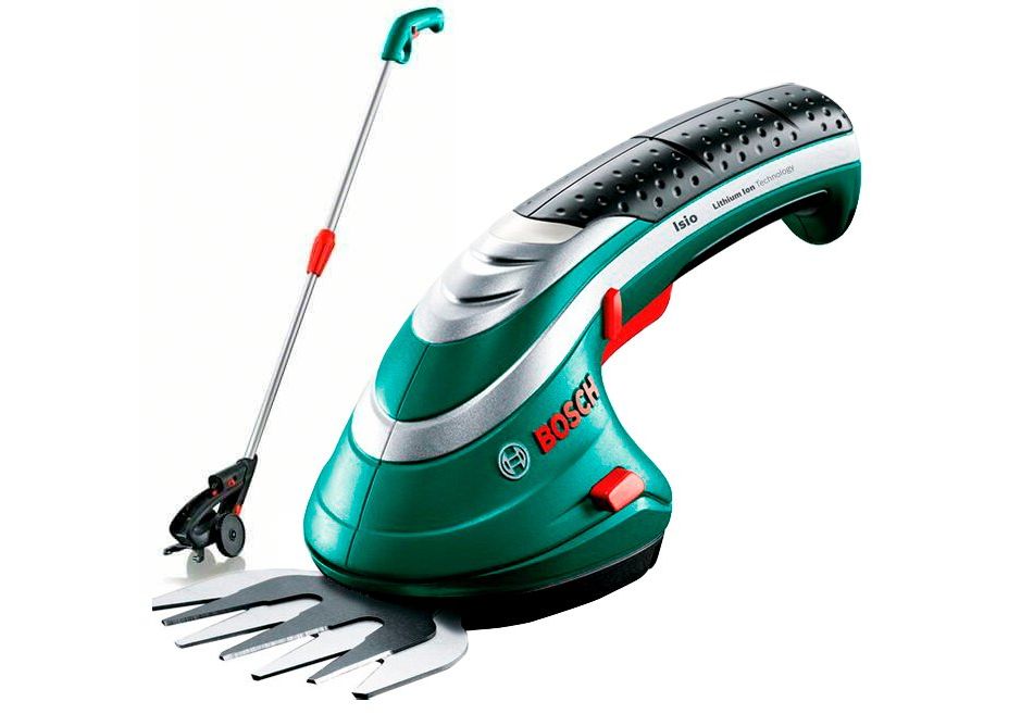 BOSCH - ISIO TOSAERBA A BATTERIA 3,6V CON MANICO TELESCOPICO
